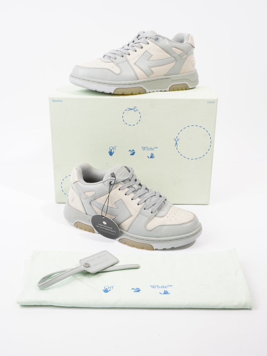 Off White Out Of Office Sneakers White / Light Blue Leather EU 38 UK 5 Image 11