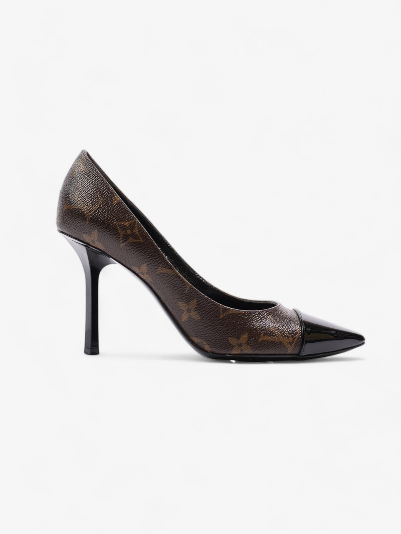  Monogram Fetish Heels 90 Brown Monogram / Black Leather EU 36.5 UK 3.5