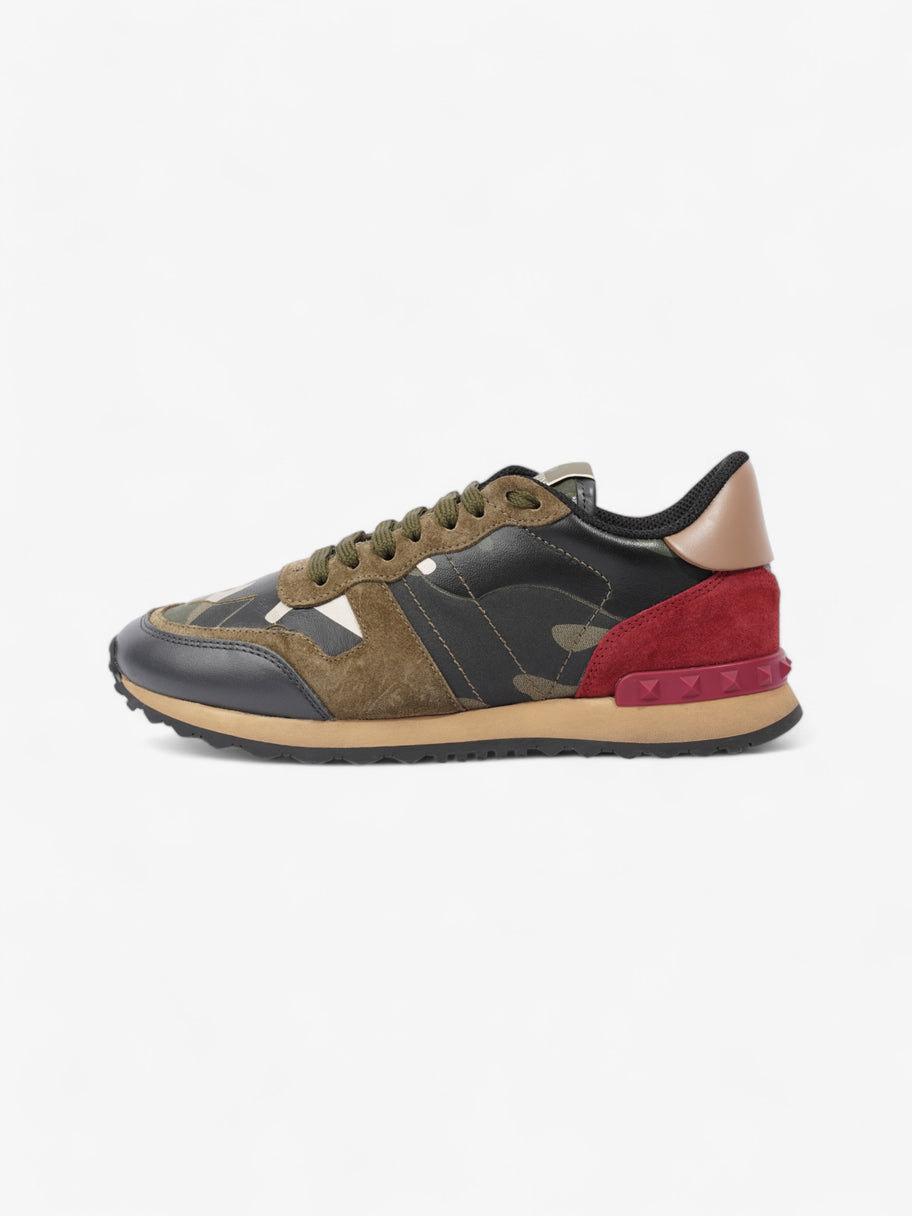 Valentino Rockrunner Sneakers Khaki / Black / Maroon  Suede EU 38 UK 5 Image 5