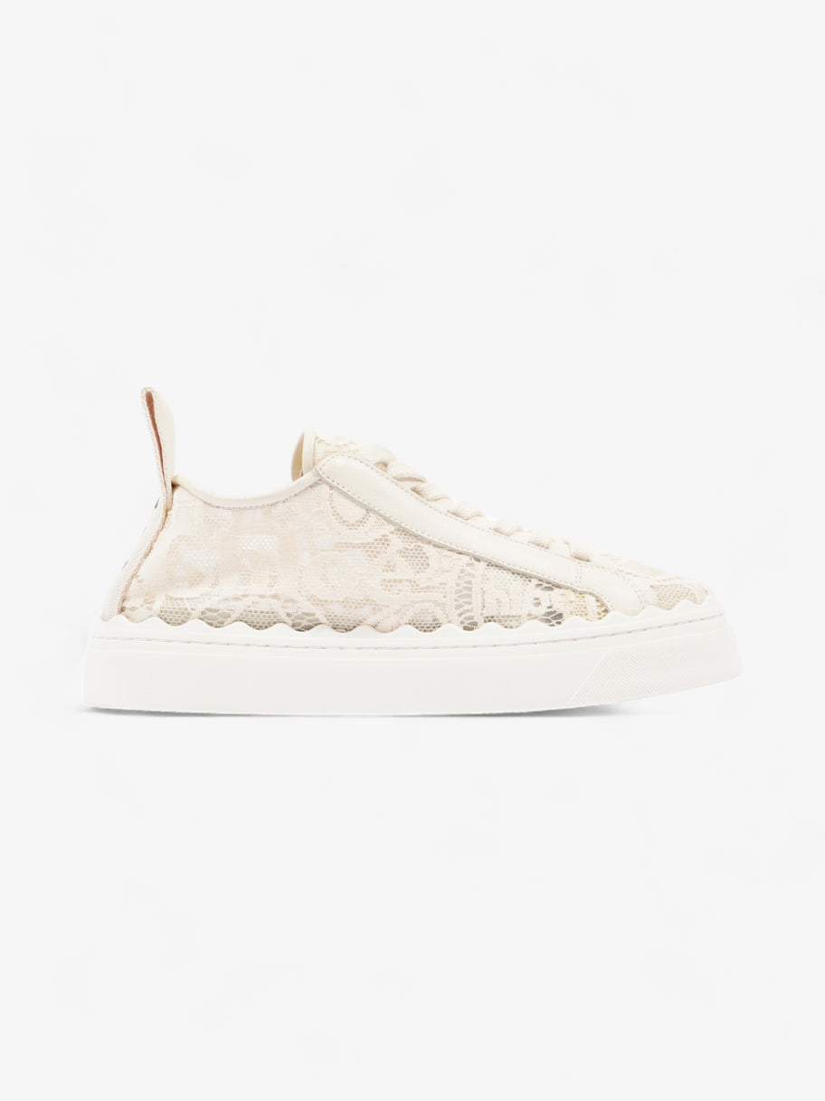 Chloe Lauren Sneakers Cream Lace EU 38 UK 5 Image 4