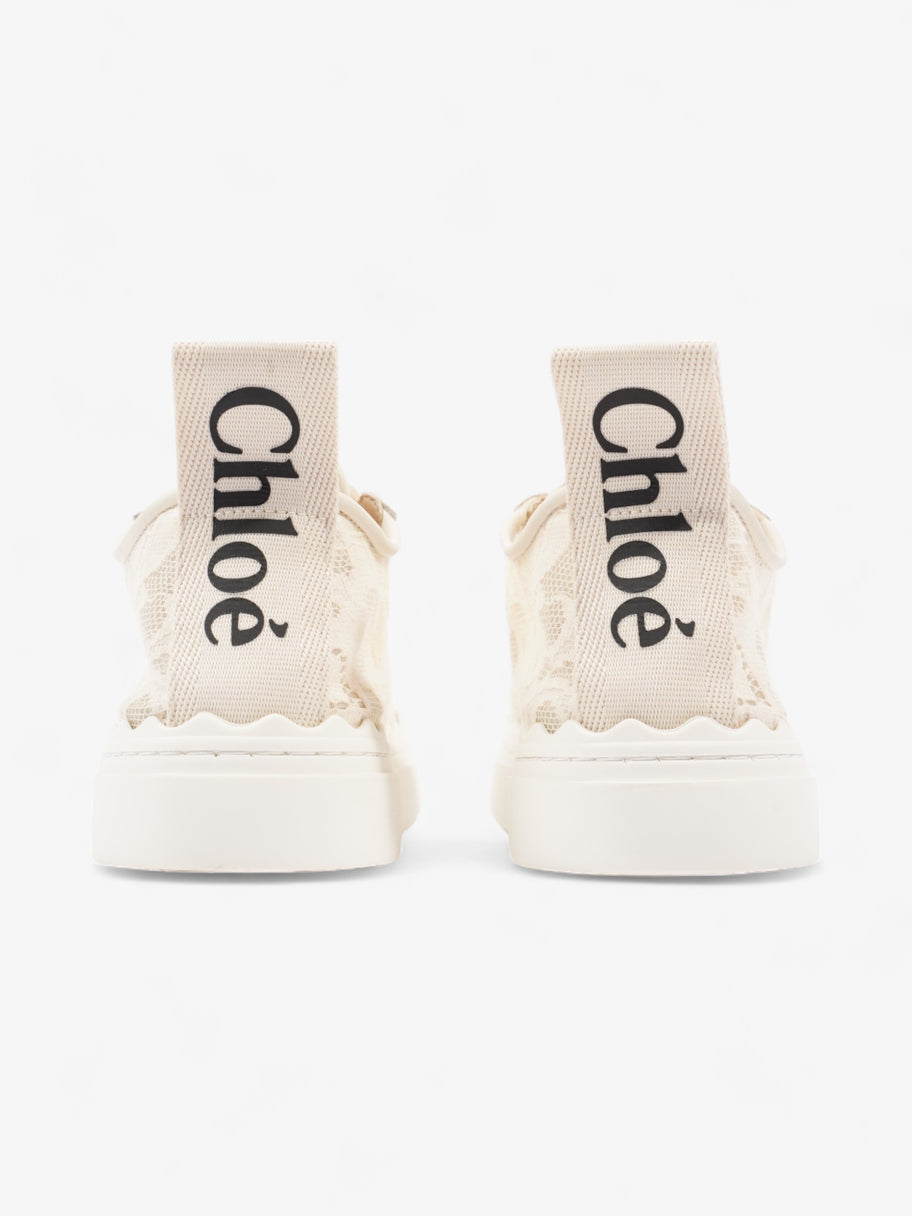 Chloe Lauren Sneakers Cream Lace EU 38 UK 5 Image 6