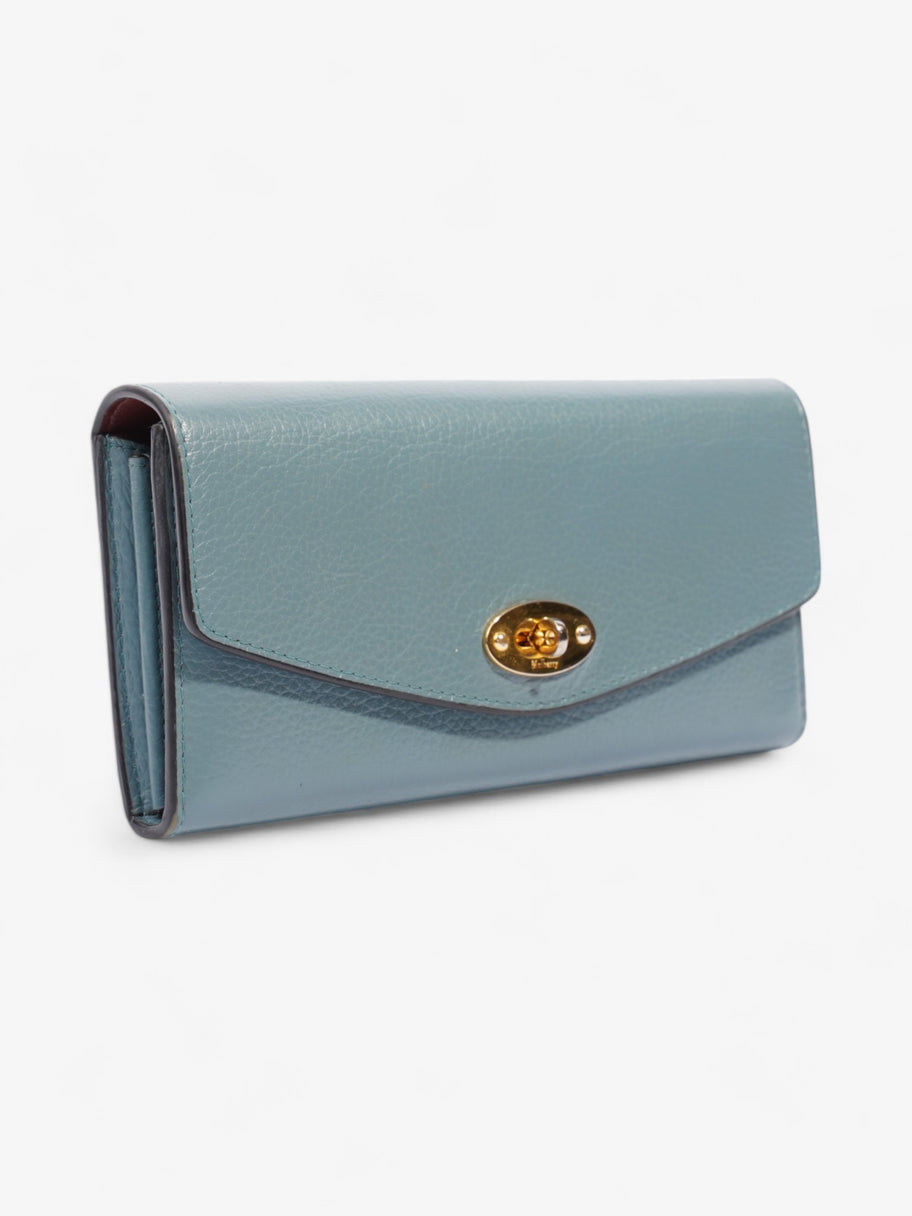 Mulberry Darley Wallet Blue Grained Leather Image 4