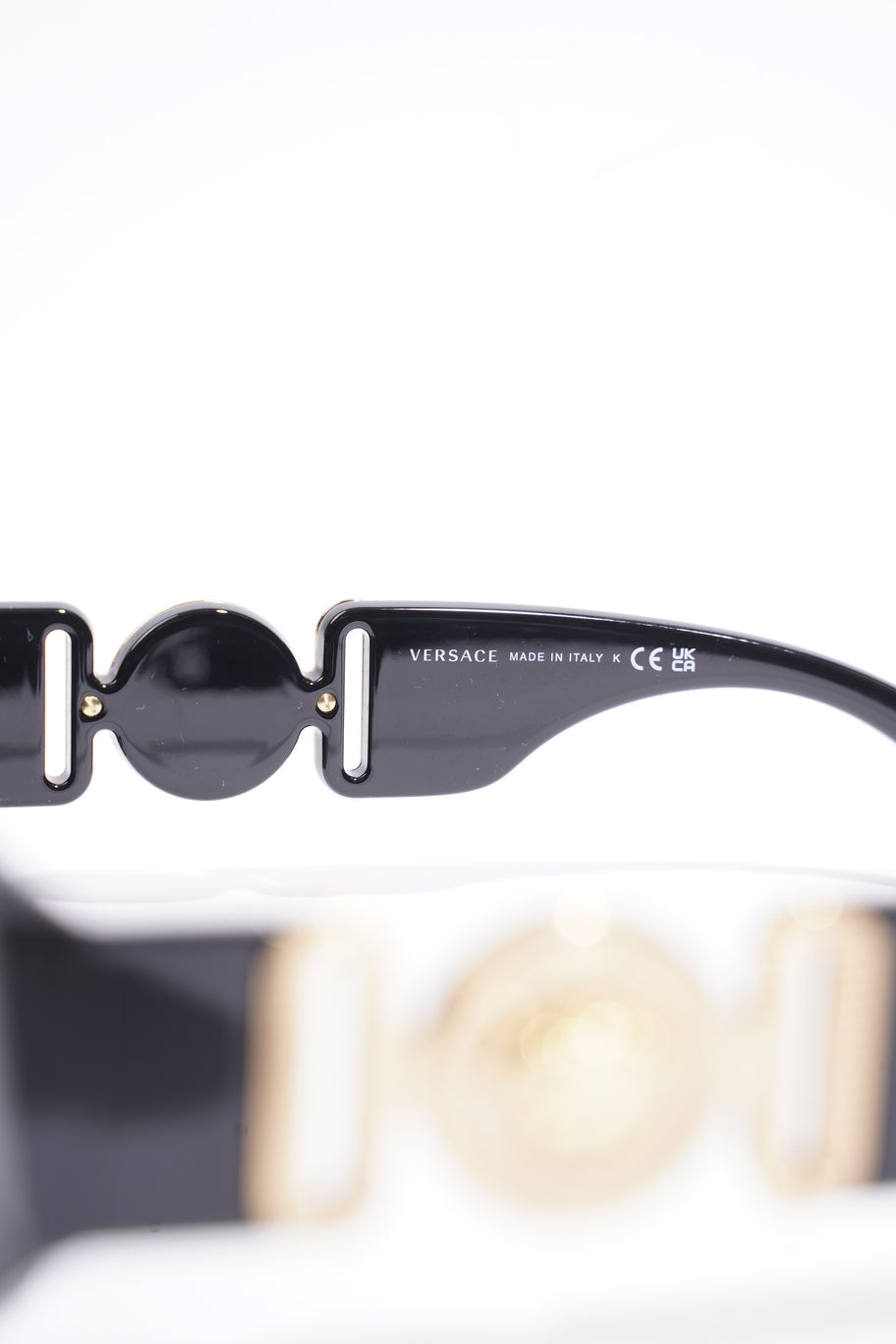 Versace Medusa Biggie Black / Gold Acetate 53mm 18mm Image 7