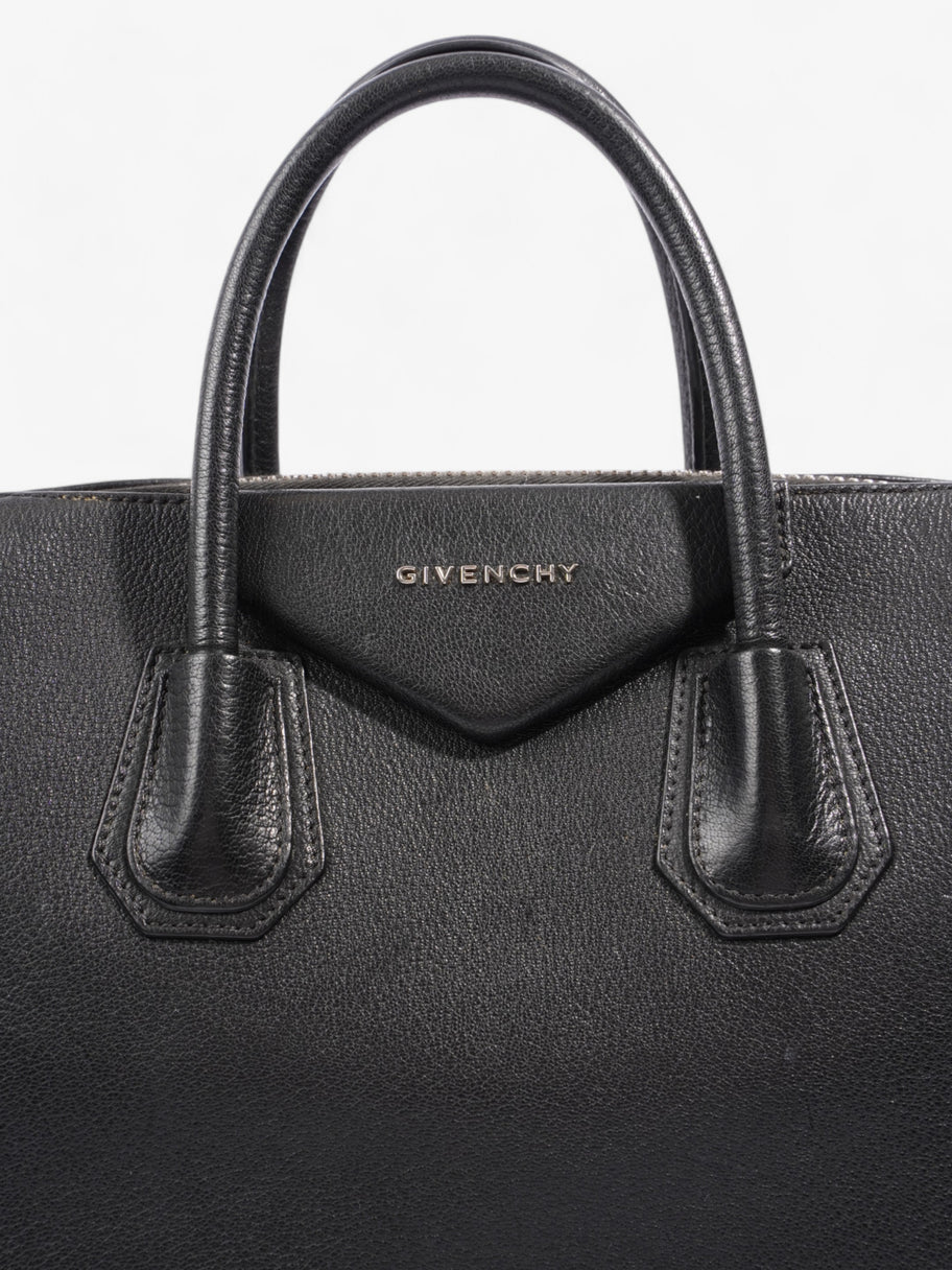 Givenchy Antigona Black Goatskin Leather Medium Image 8