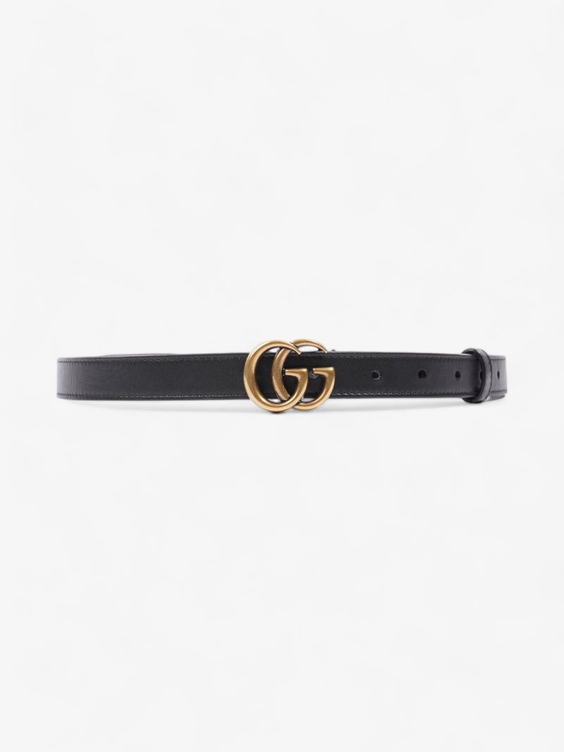  Gucci GG Marmont Thin Belt Black Leather 85cm 34