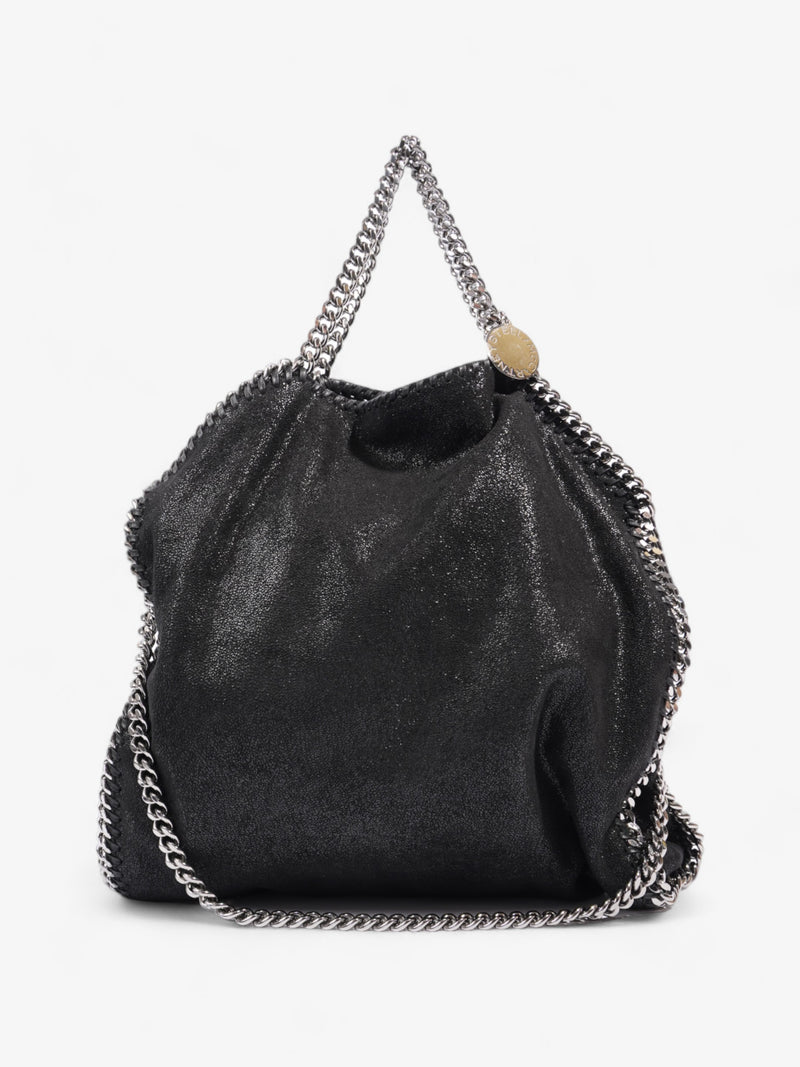  Stella McCartney Falabella Fold Over Tote Black Faux Leather