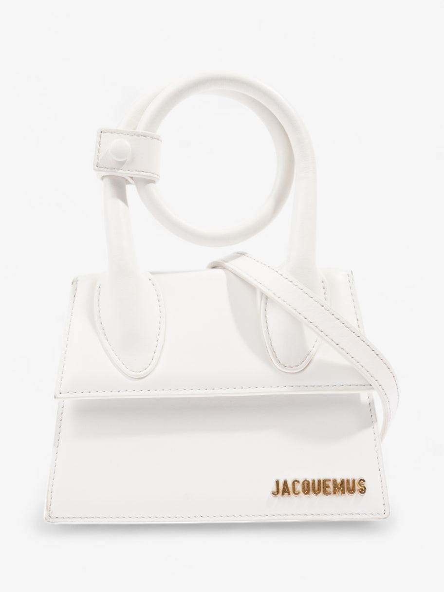 Jacquemus Le Chiquito Noeud White Leather Image 1