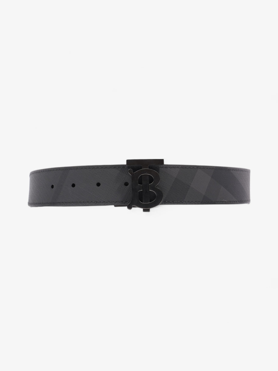 Burberry Reversible Belt Black Coated Canvas 80cm 32