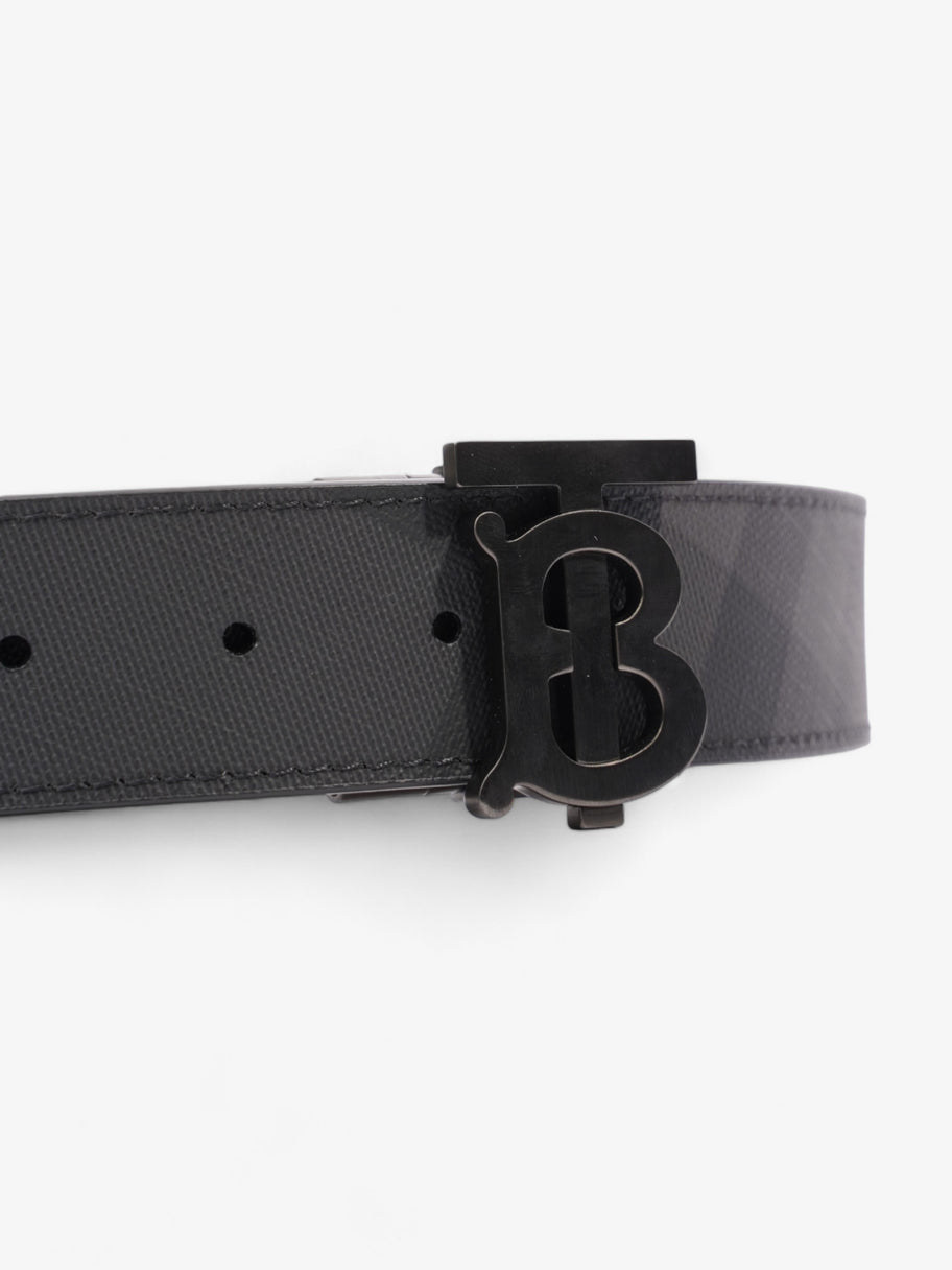 Burberry Reversible Belt Black Coated Canvas 80cm 32