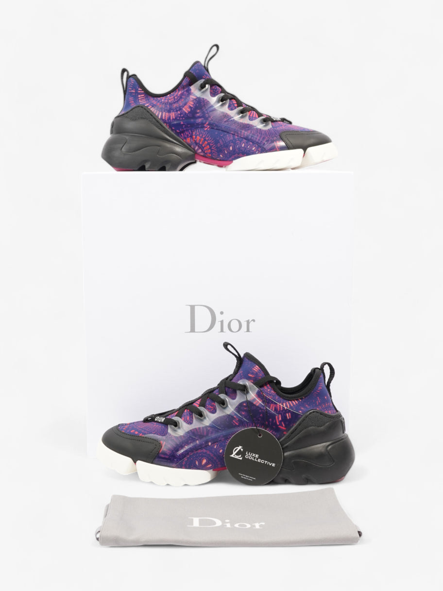 Christian Dior D-Connect Sneakers Purple / Black Technical Fabric EU 38 UK 5 Image 10