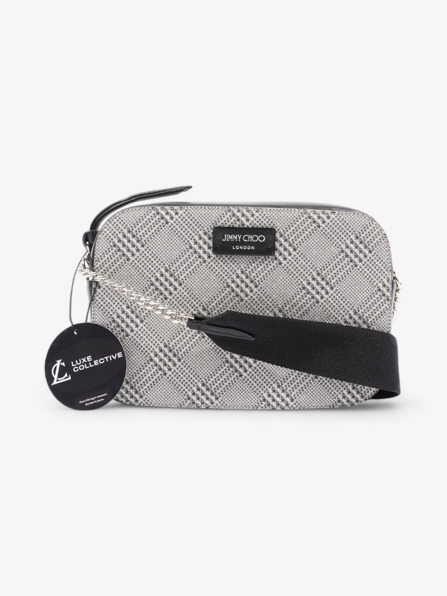 Jimmy Choo Plaid Prince Of Stars Bag Black / Silver Leather Image 8