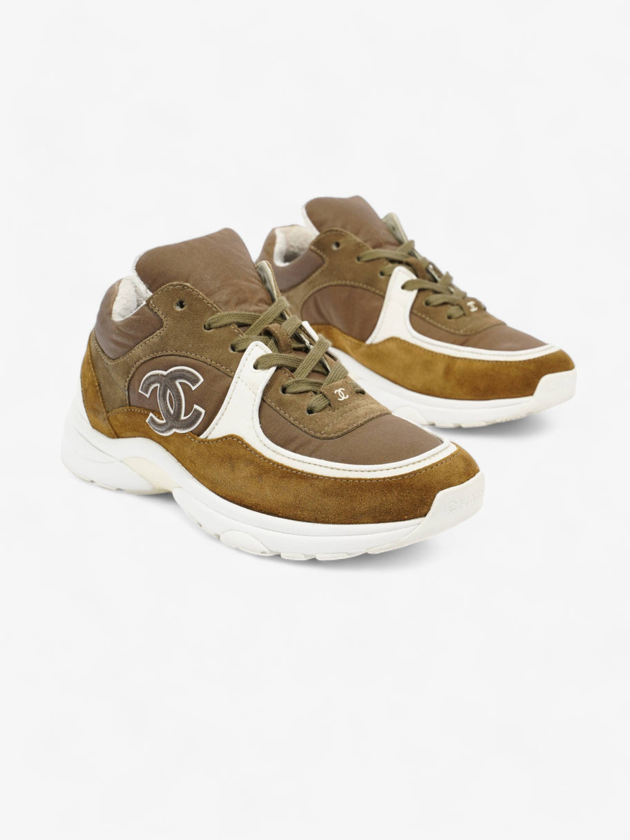 CC Logo Sneakers Brown / White Suede EU 37 UK 4 Image 2