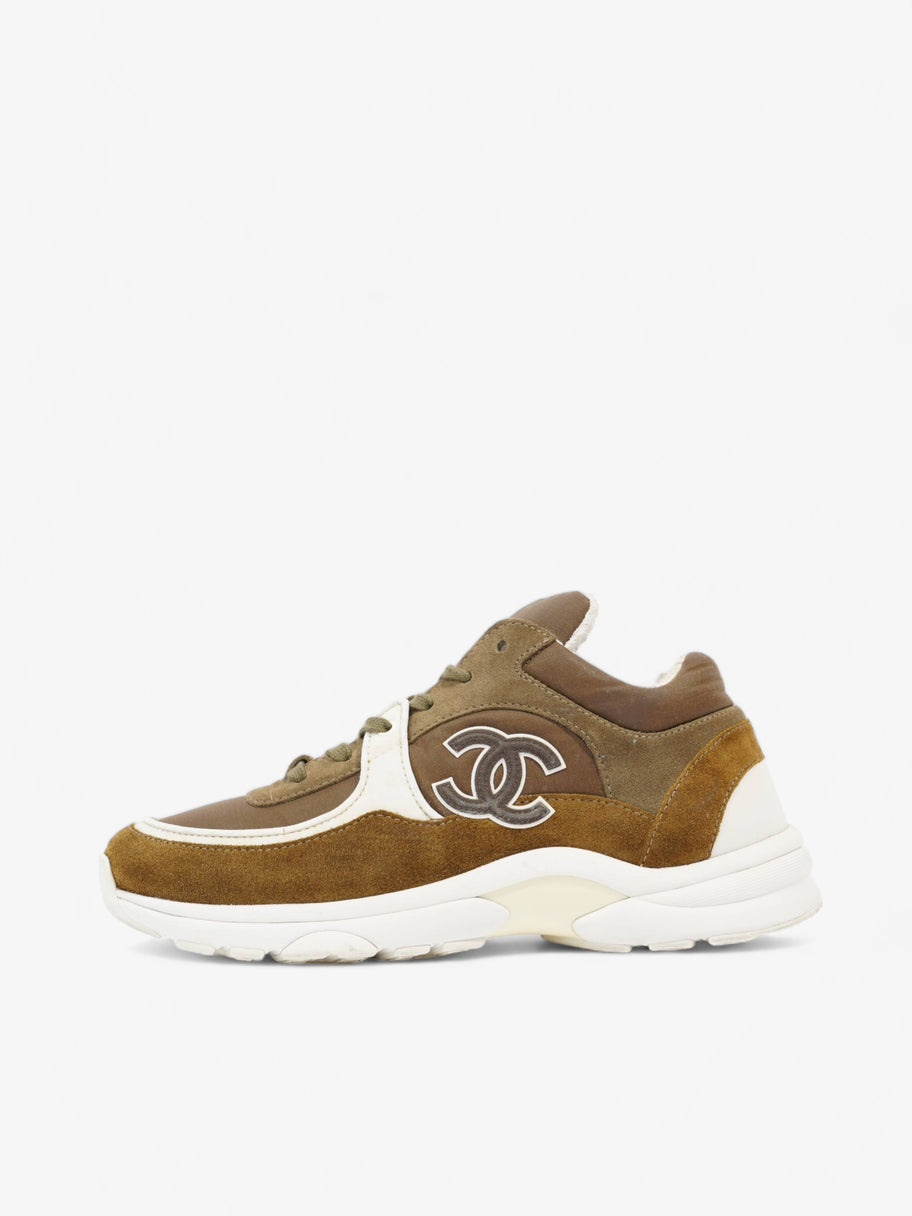 CC Logo Sneakers Brown / White Suede EU 37 UK 4 Image 4