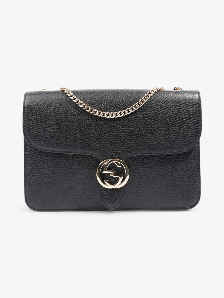 Gucci Interlocking G Bag Black Leather Image 1