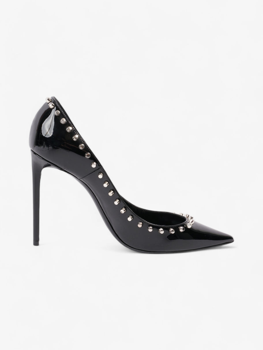 Saint Laurent Saint Zoe Heels 105 Black Patent Leather EU 39 UK 6 Image 4