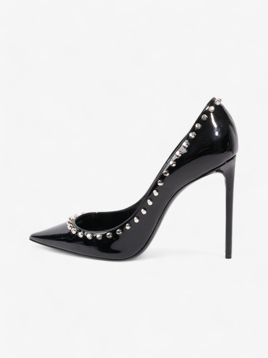 Saint Laurent Saint Zoe Heels 105 Black Patent Leather EU 39 UK 6 Image 5