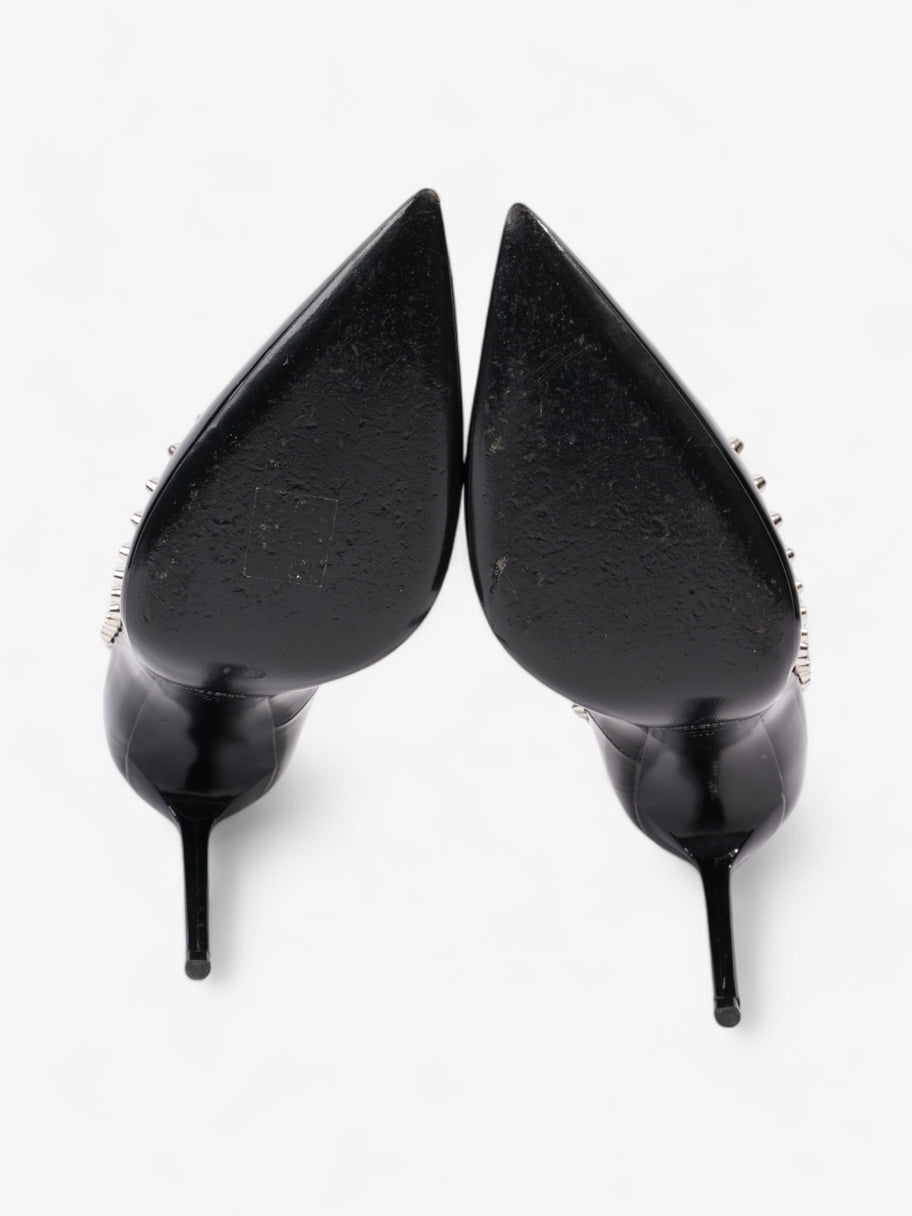 Saint Laurent Saint Zoe Heels 105 Black Patent Leather EU 39 UK 6 Image 7