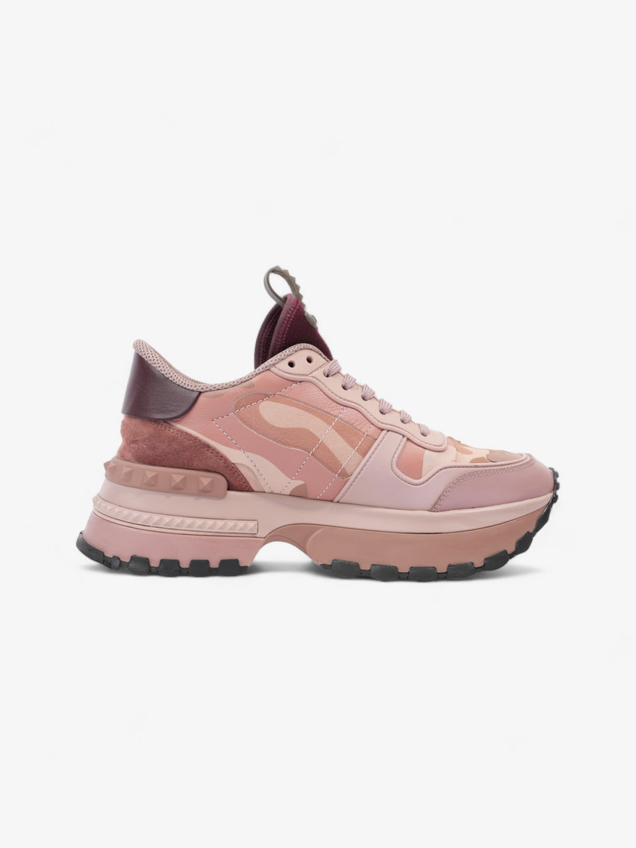 Valentino Rockrunner Up Sneakers Pink / Burgundy Suede EU 39 UK 6 Image 4