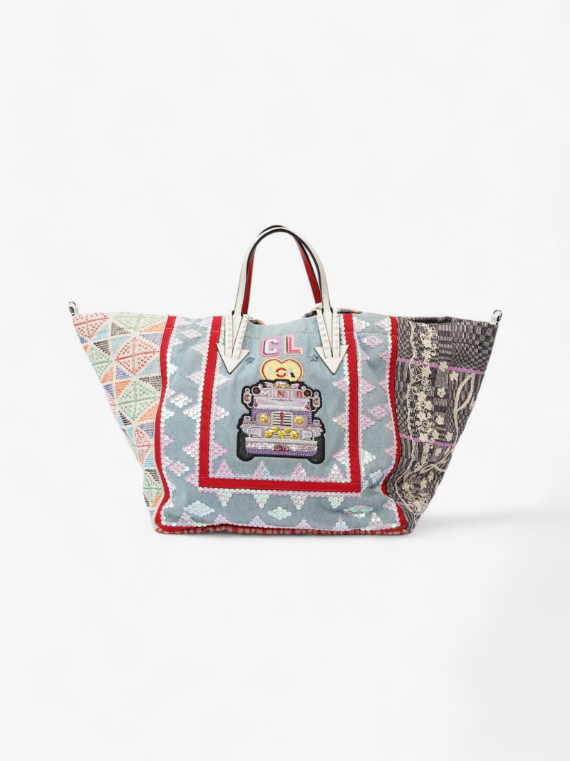  Christian Louboutin Manilacaba Tote Multicoloured Denim