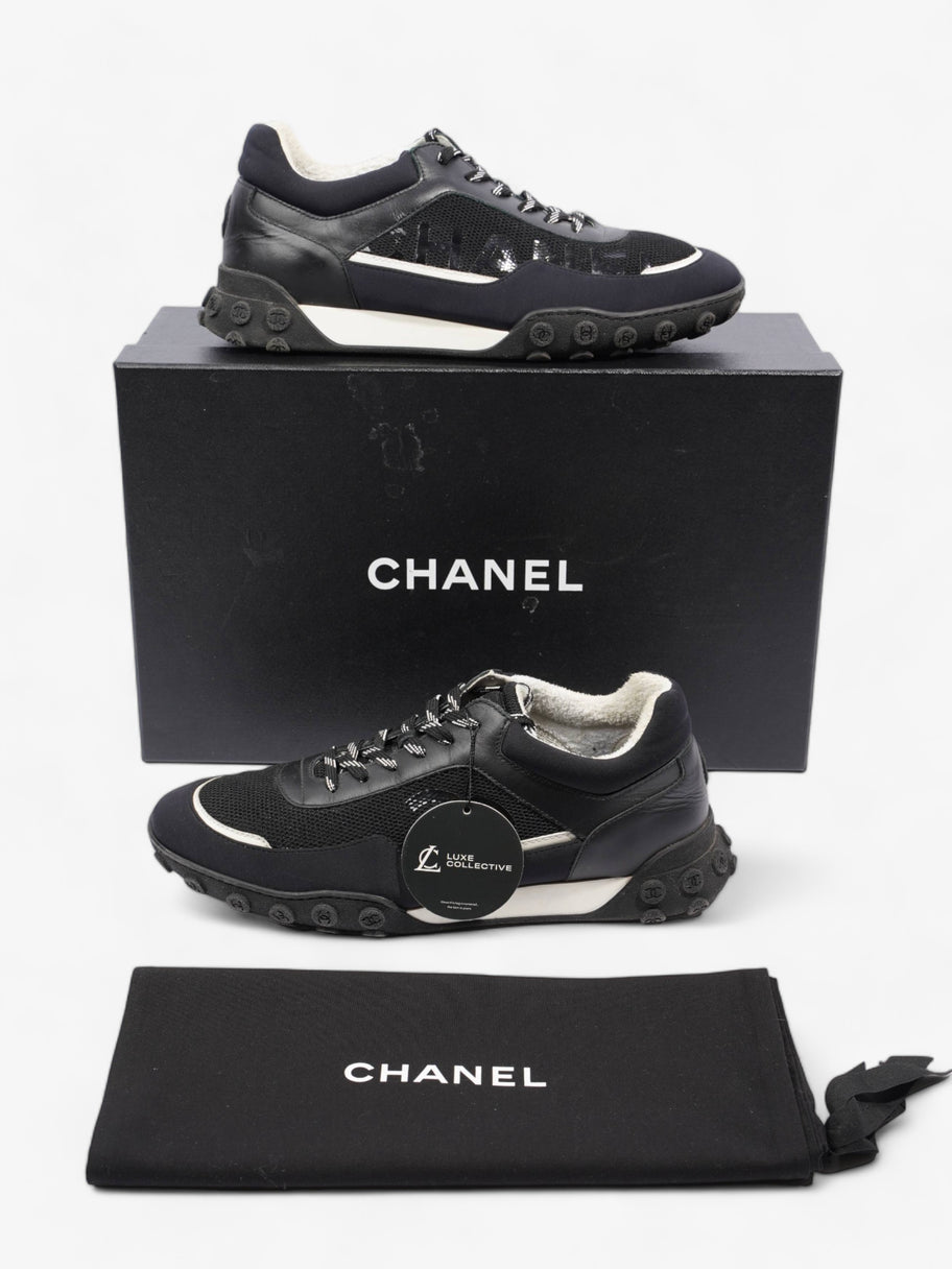 Chanel Low Top Sneaker Black / Navy Mesh EU 43 UK 9 Image 12