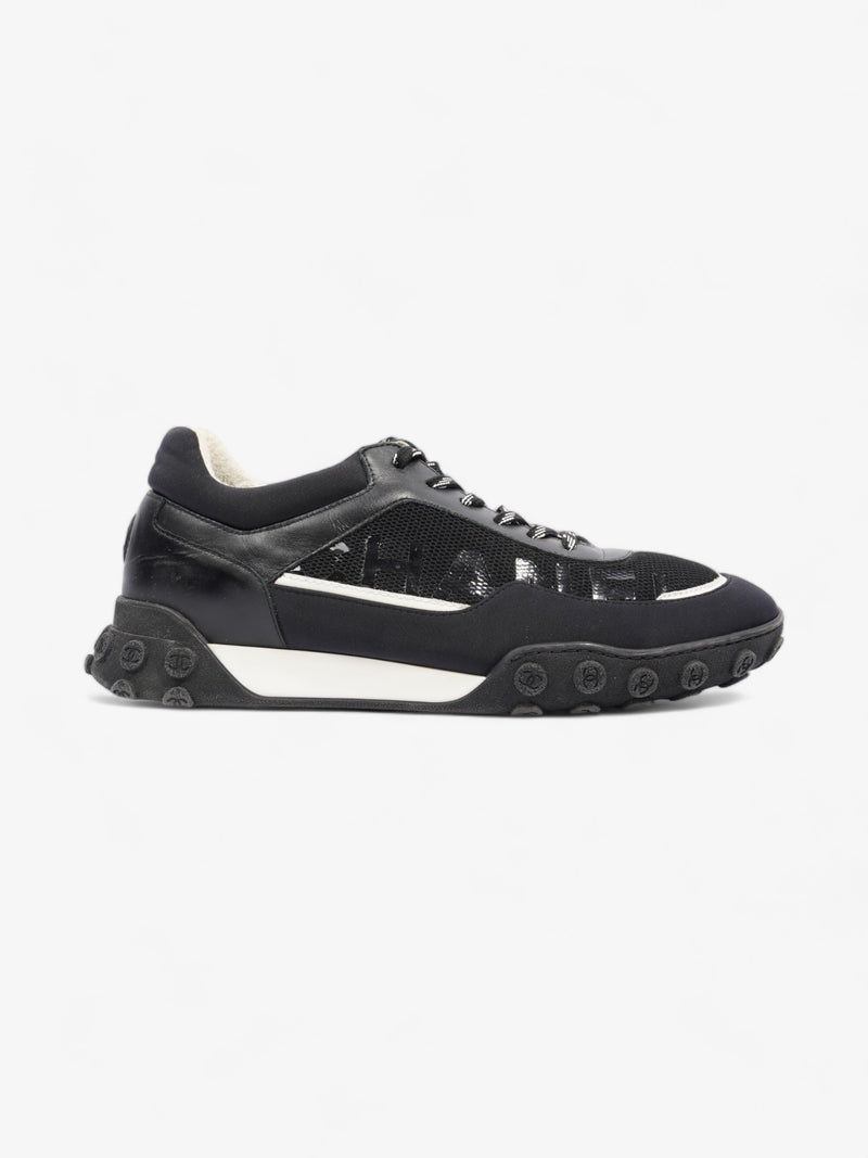  Chanel Low Top Sneaker Black / Navy Mesh EU 43 UK 9