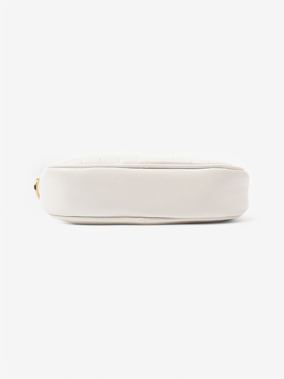 Celine C Charm Crossbody White Leather Image 6