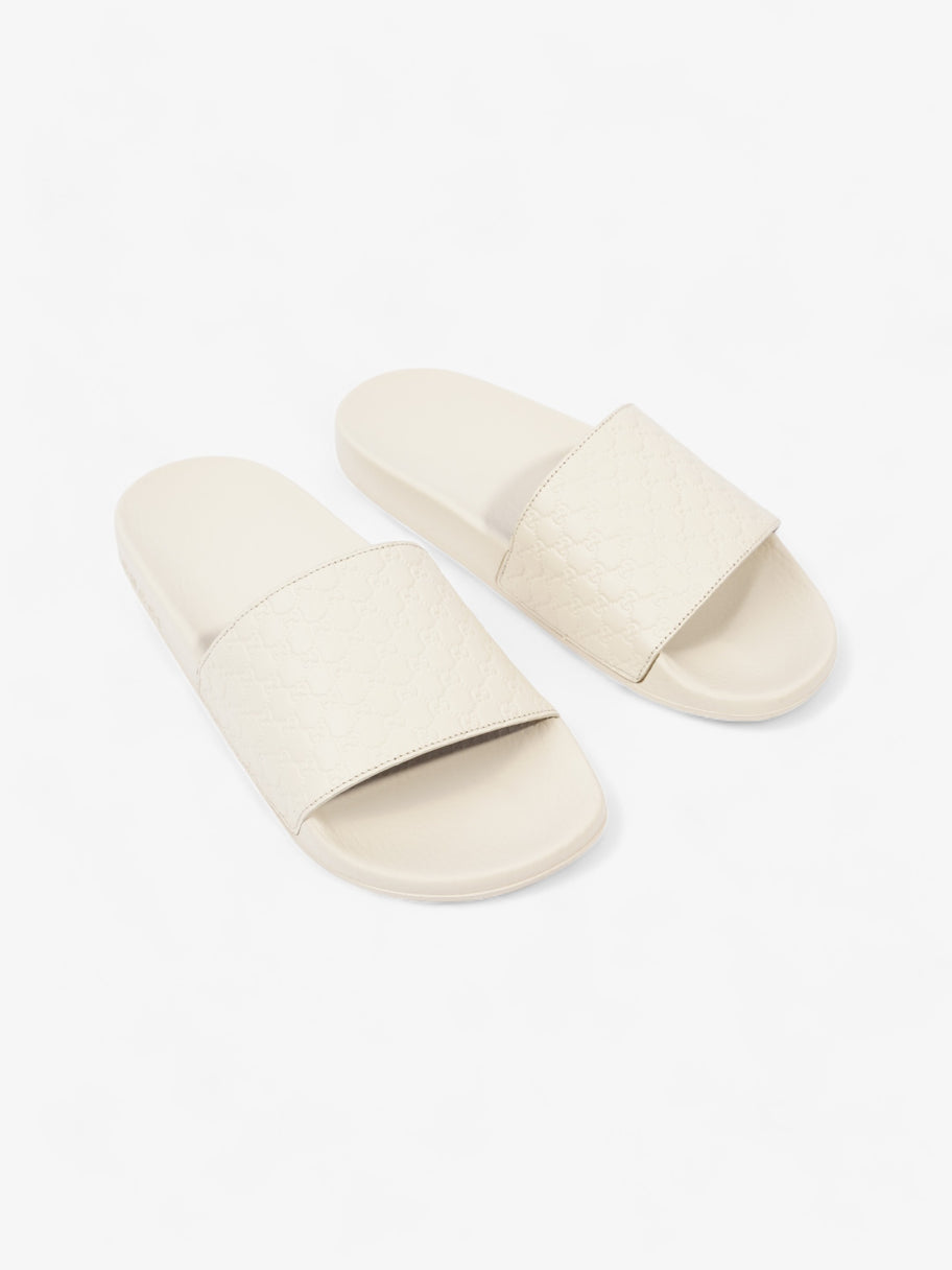 Gucci Microguccissima Slide Ivory Rubber EU 37 UK 4 Image 2