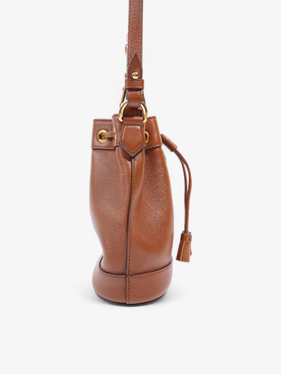 Gucci Diana Bucket Bag Brown Leather Mini Image 5