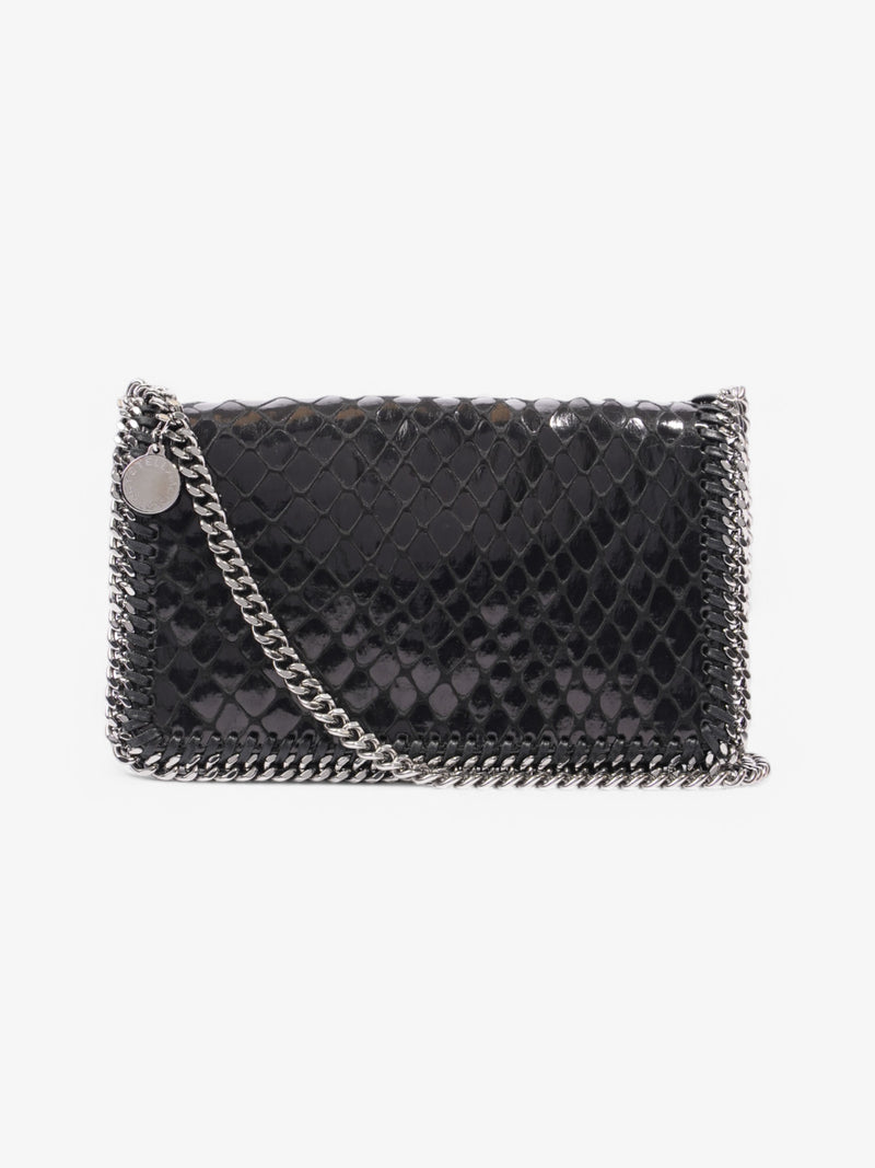  Stella McCartney Shoulder Flap Bag Black Faux Leather