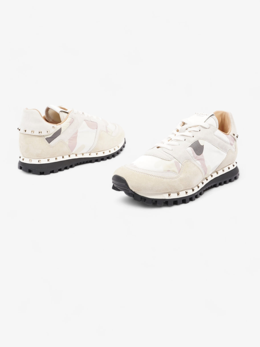 Valentino Rockrunner Sneakers  Pink Camouflage  / Ivory Suede EU 41 UK 8 Image 9