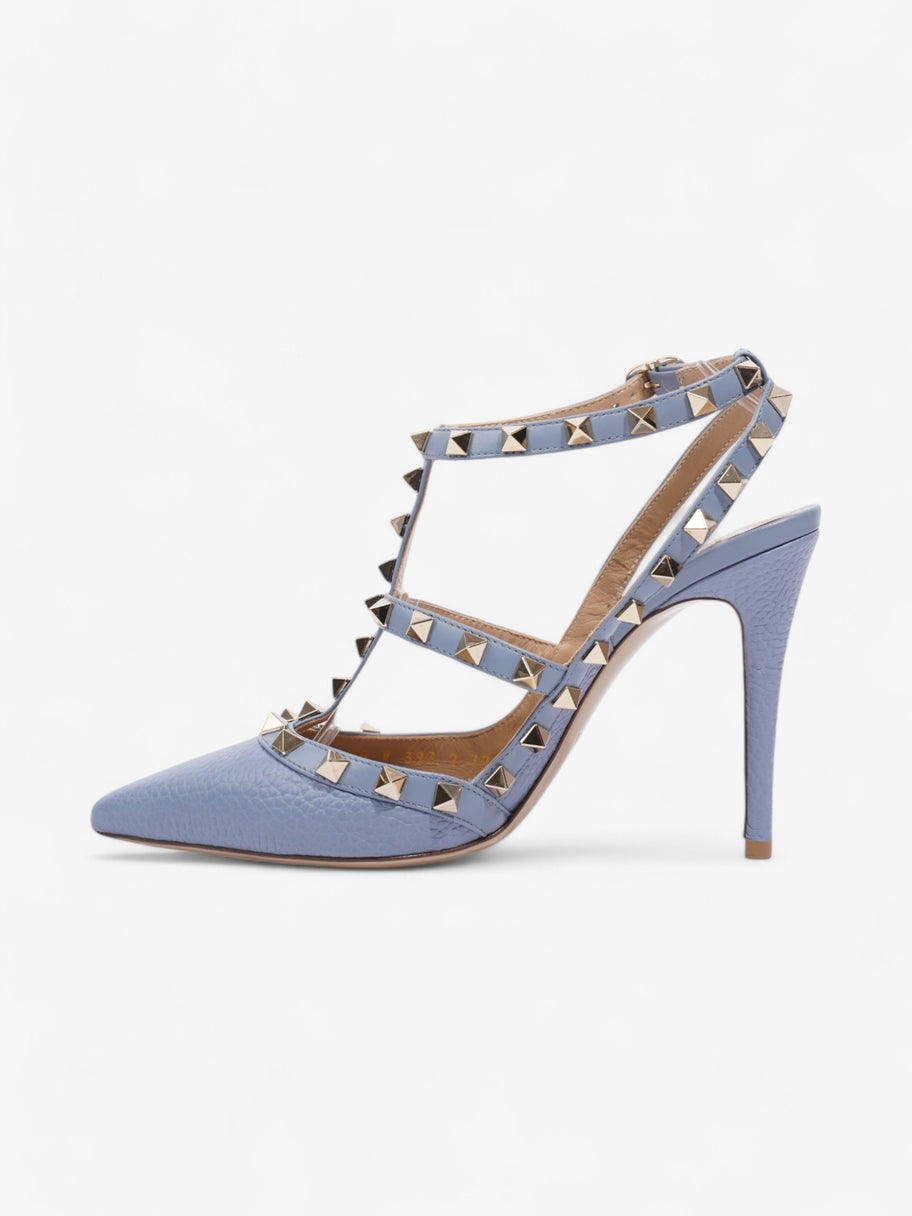 Valentino Rockstud Heels 100 Blue Leather EU 37 UK 4 Image 3