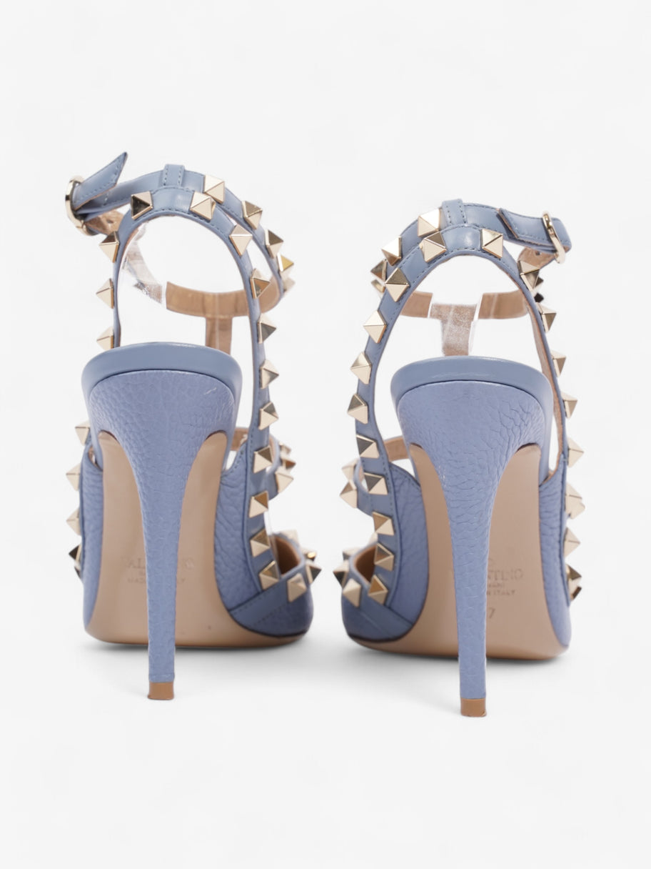 Valentino Rockstud Heels 100 Blue Leather EU 37 UK 4 Image 6