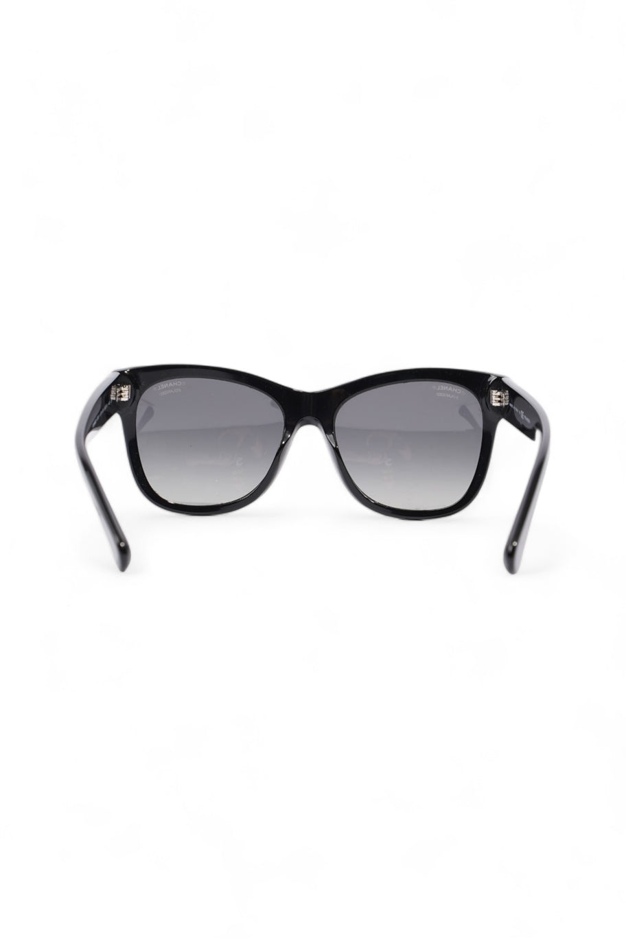 Chanel Polarized Sunglasses Black Acetate 140mm Image 3