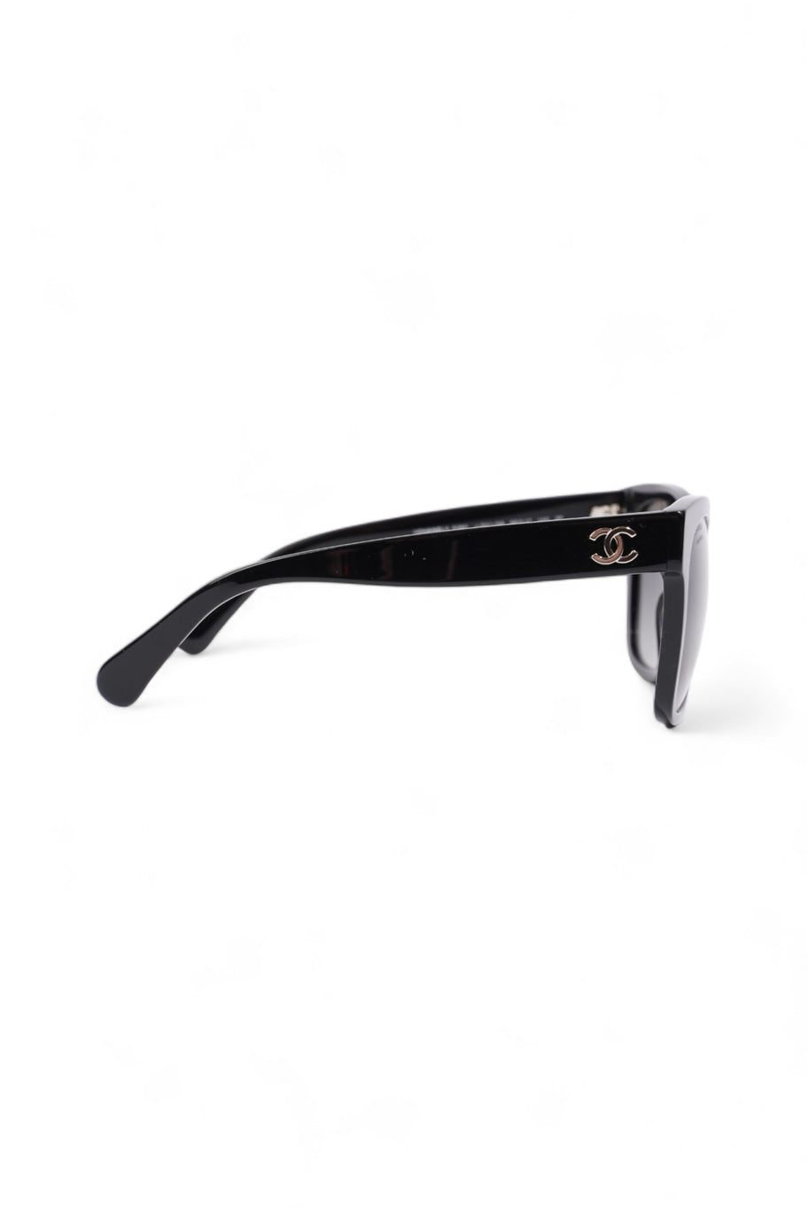 Chanel Polarized Sunglasses Black Acetate 140mm Image 4