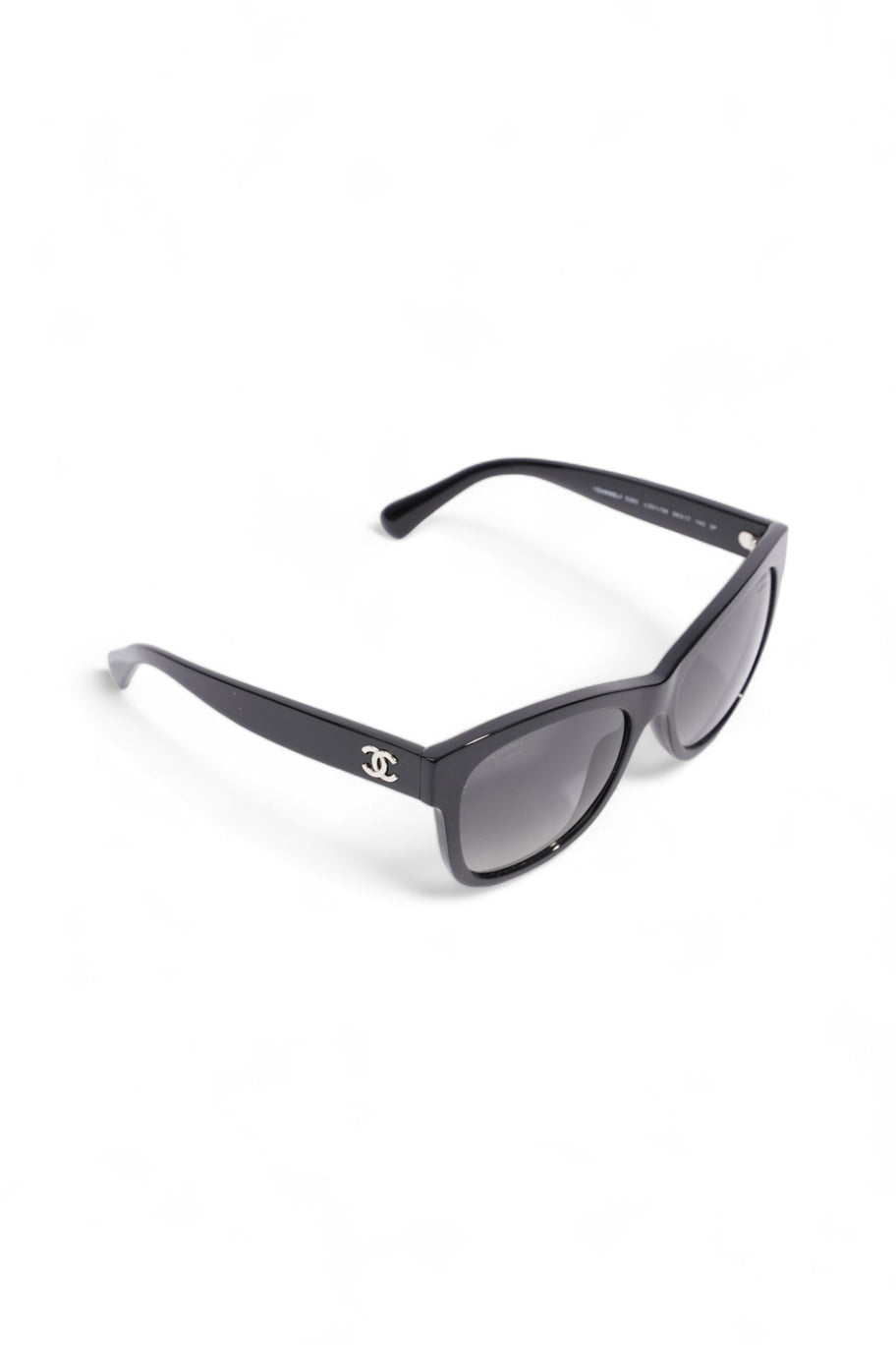 Chanel Polarized Sunglasses Black Acetate 140mm Image 5