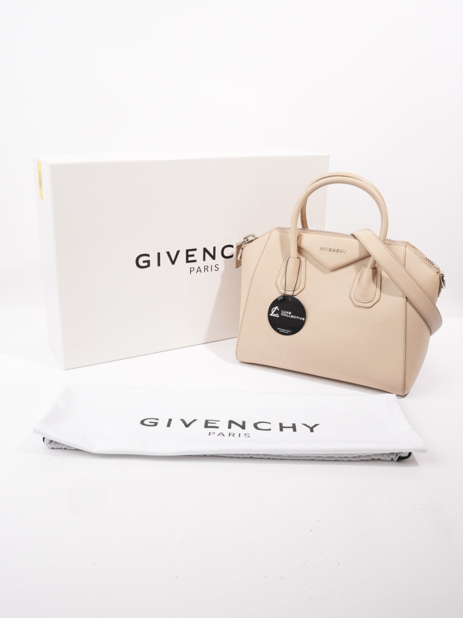 Givenchy Antigona Beige Calfskin Leather Small Image 9