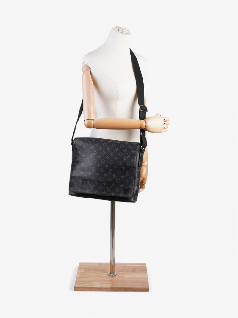  Louis Vuitton District Messenger Monogram Eclipse Coated Canvas PM