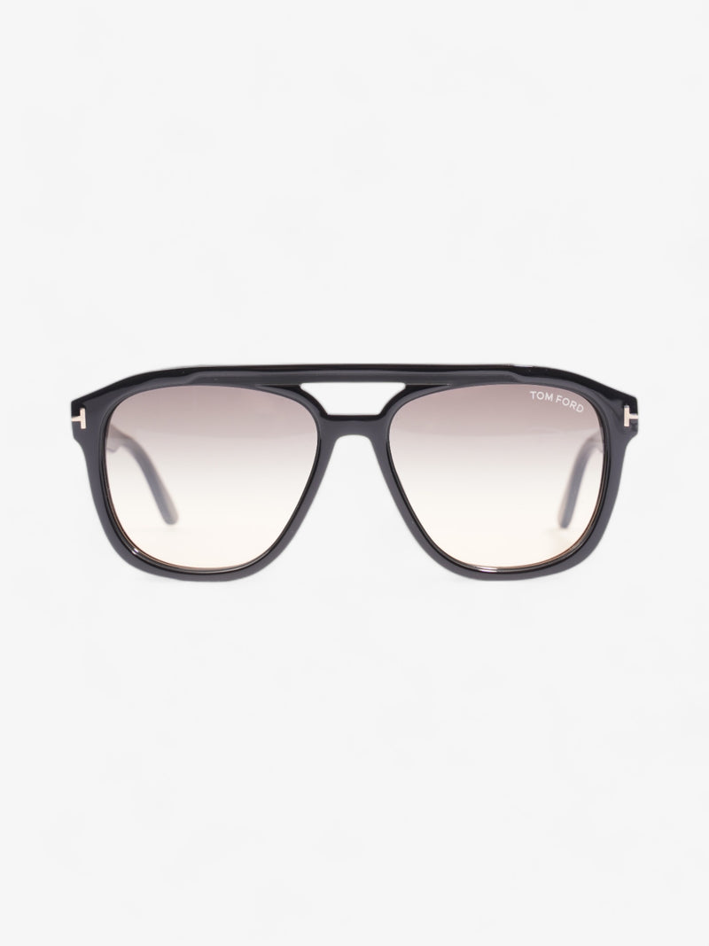  Tom Ford Gerrard Aviator-Frame Black Acetate 145mm