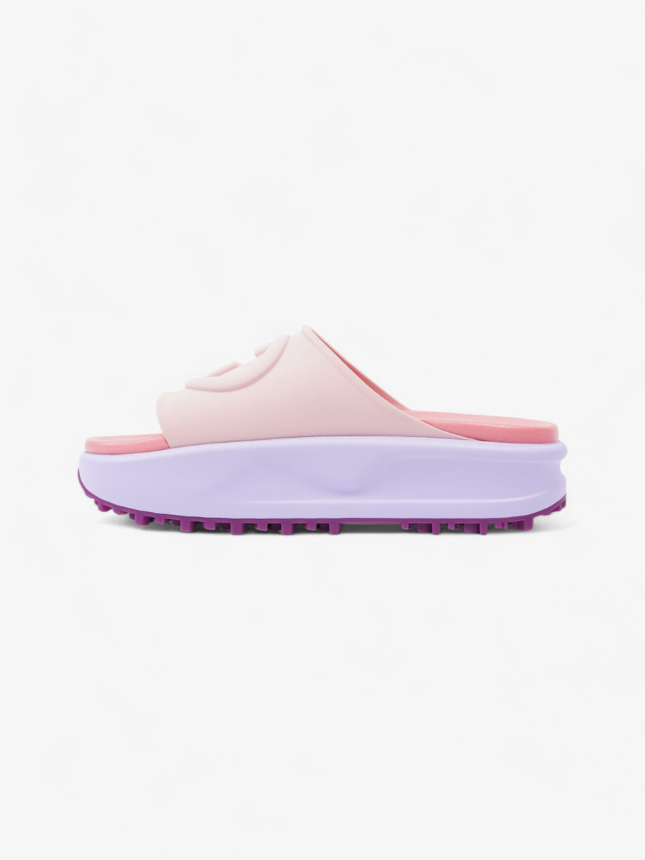 Gucci GG Platform Slides Pink / Purple Rubber EU 38 UK 5 Image 3