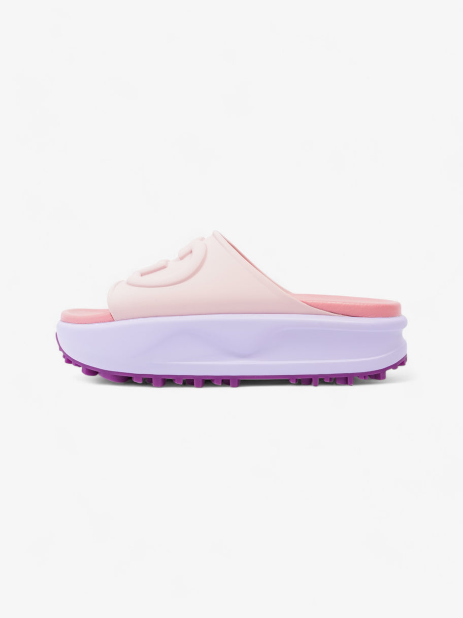 Gucci GG Platform Slides Pink / Purple Rubber EU 38 UK 5 Image 5