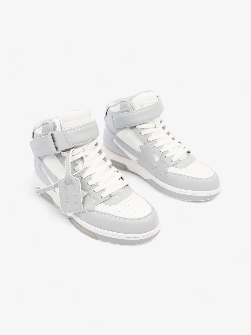  Off White Out of Office Mid Top Sneaker White / Grey Leather EU 43 UK 9