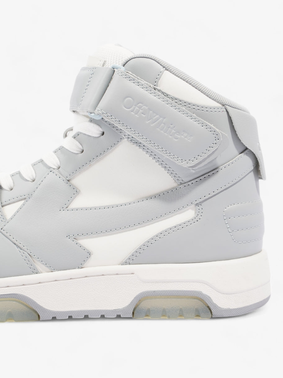 Off White Out of Office Mid Top Sneaker White / Grey Leather EU 43 UK 9 Image 9