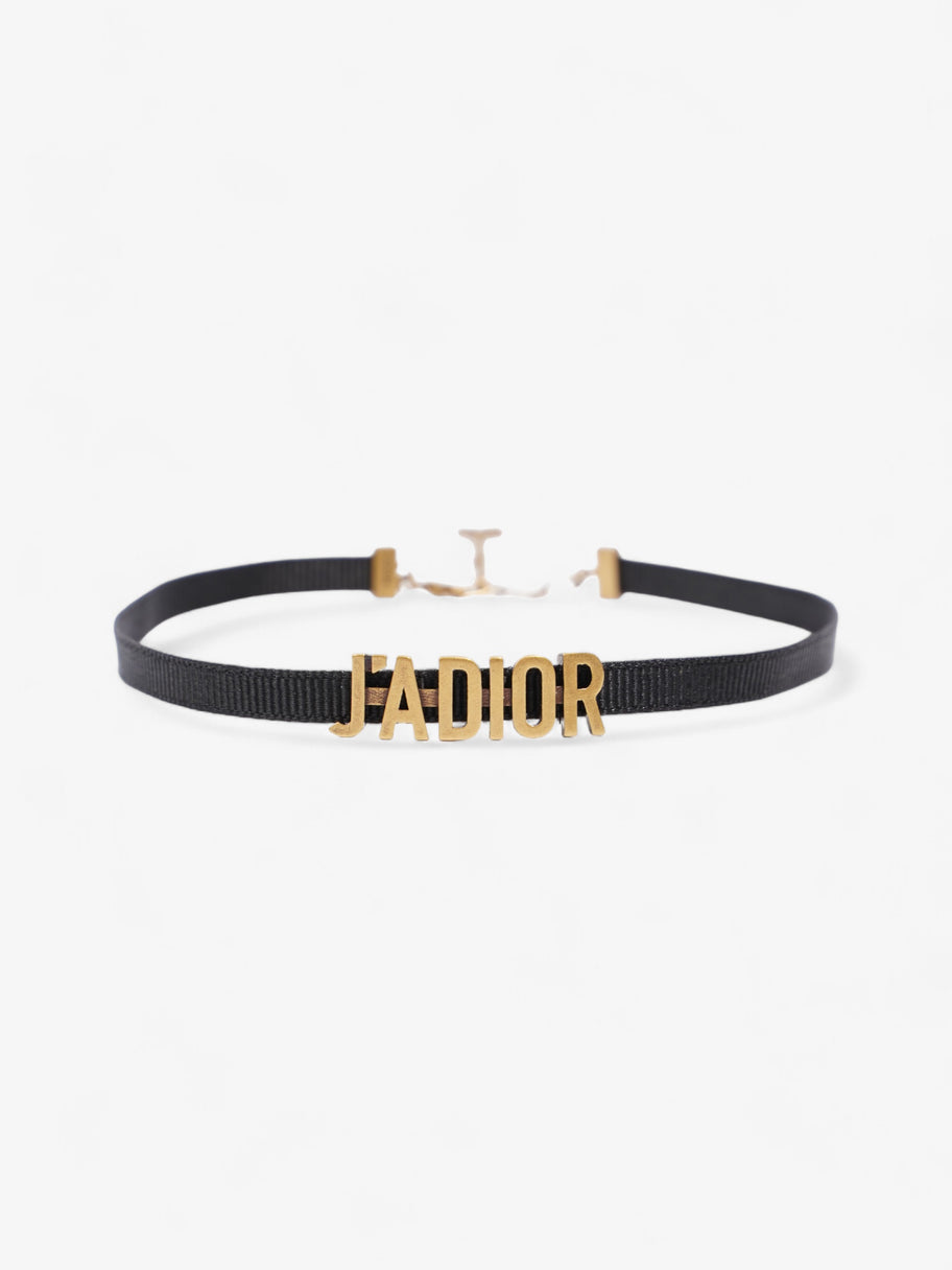 Christian Dior J'Adior Choker Black / Gold Cotton Image 1