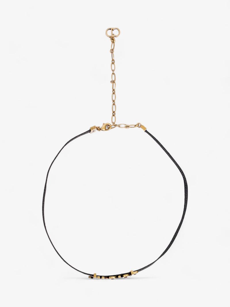  Christian Dior J'Adior Choker Black / Gold Cotton