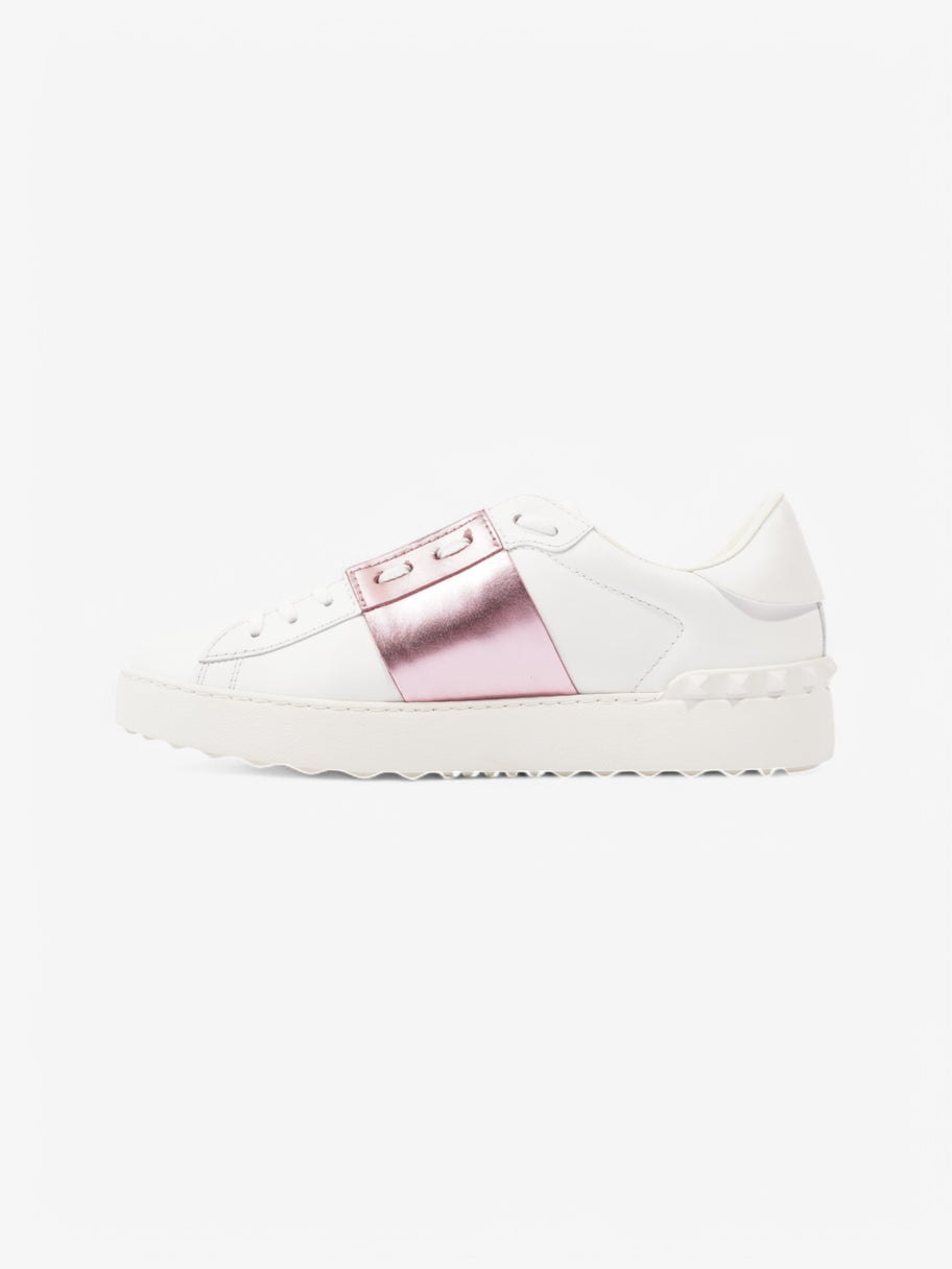 Valentino VLTN Open Sneakers White  / Pink Leather EU 41 UK 8 Image 3