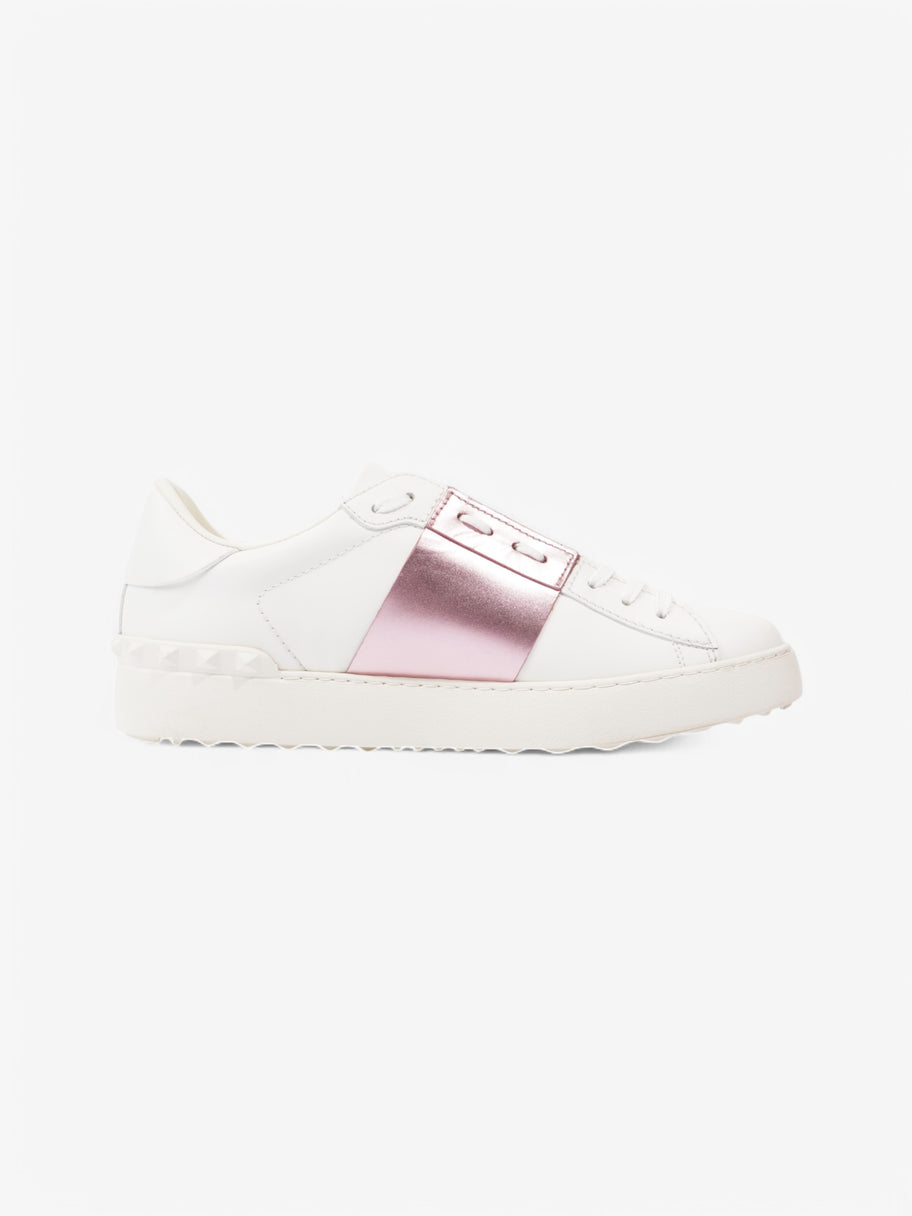 Valentino VLTN Open Sneakers White  / Pink Leather EU 41 UK 8 Image 4