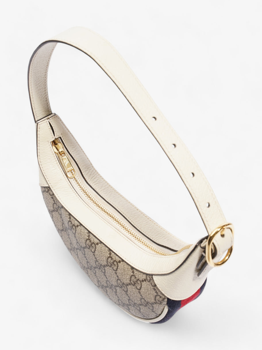 Gucci Ophidia GG Mini Bag Supreme / White Coated Canvas Image 7