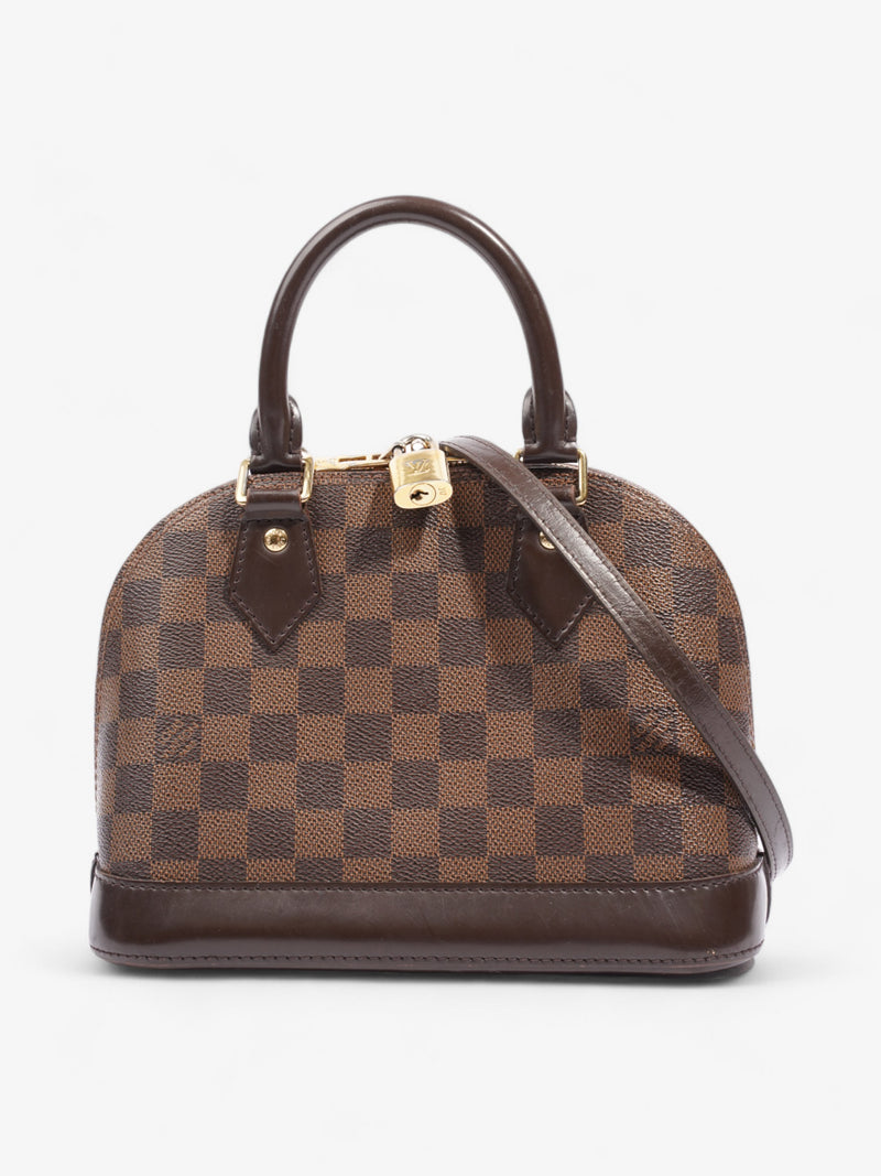  Louis Vuitton Alma BB Damier Ebene Coated Canvas