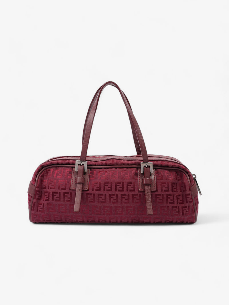  Fendi Vintage Zucchino Red Canvas