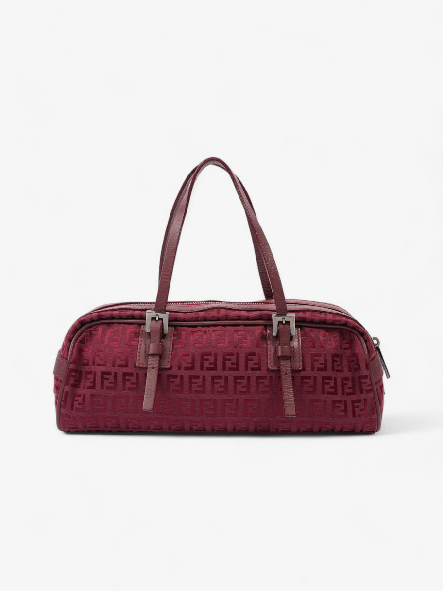 Fendi Vintage Zucchino Red Canvas Image 1